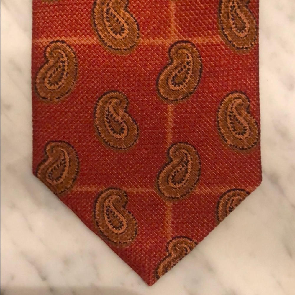 Ermenegildo Zegna Paisley Silk Tie